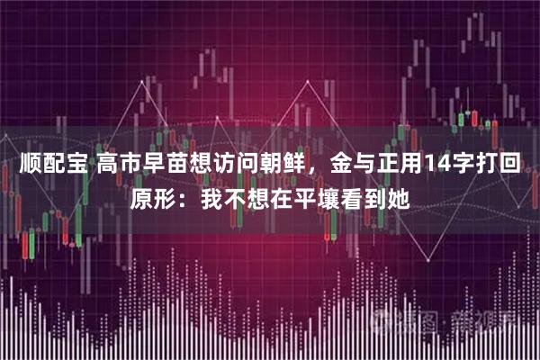 顺配宝 高市早苗想访问朝鲜，金与正用14字打回原形：我不想在平壤看到她