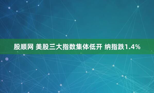 股顺网 美股三大指数集体低开 纳指跌1.4%